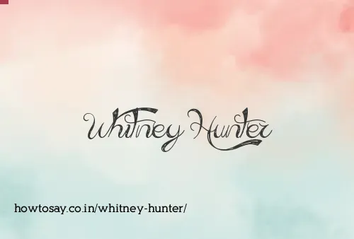 Whitney Hunter