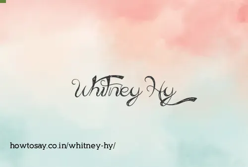 Whitney Hy