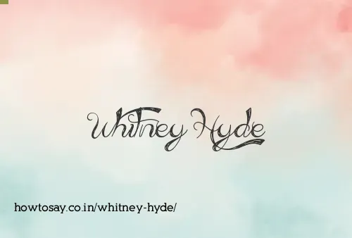 Whitney Hyde