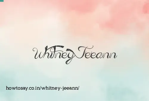 Whitney Jeeann