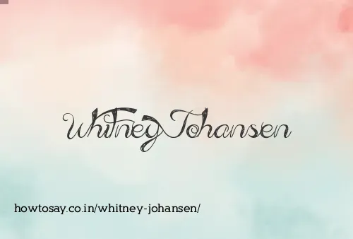 Whitney Johansen