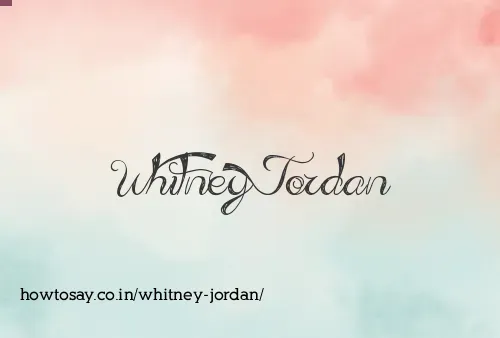Whitney Jordan