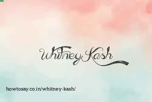 Whitney Kash