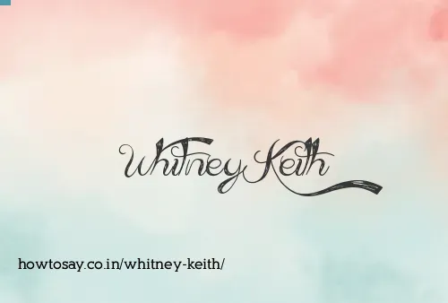Whitney Keith