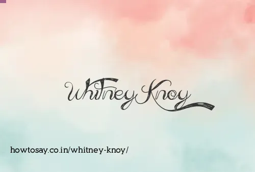 Whitney Knoy