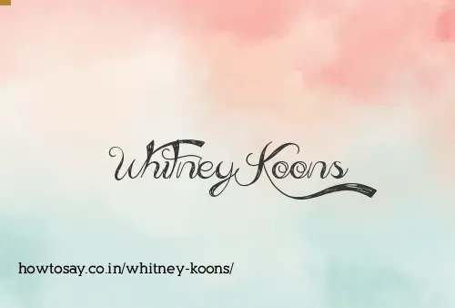 Whitney Koons