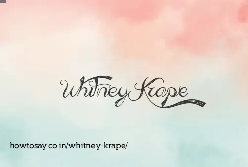 Whitney Krape