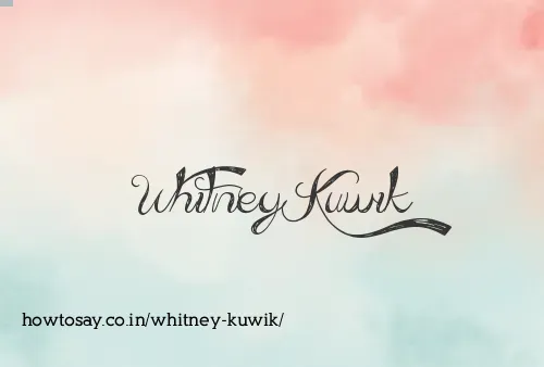 Whitney Kuwik