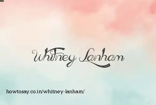 Whitney Lanham