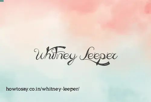 Whitney Leeper