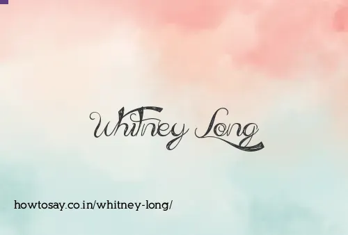 Whitney Long