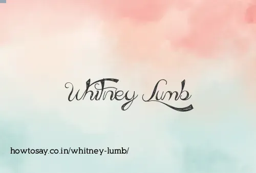 Whitney Lumb