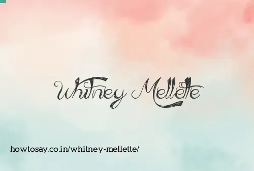 Whitney Mellette