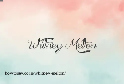 Whitney Melton