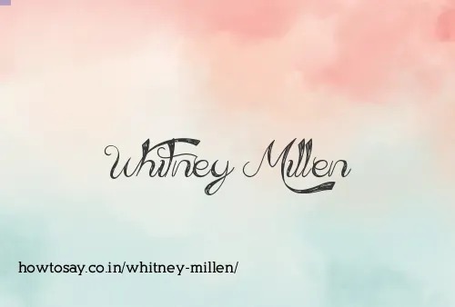 Whitney Millen