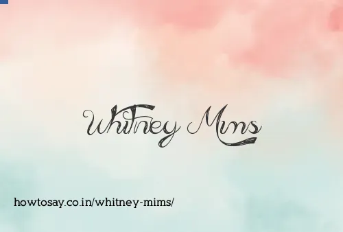 Whitney Mims