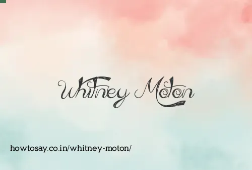 Whitney Moton