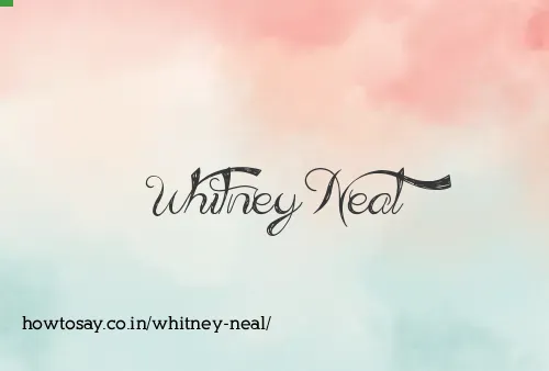 Whitney Neal