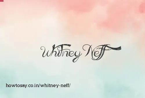 Whitney Neff