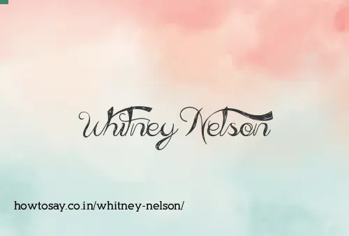Whitney Nelson