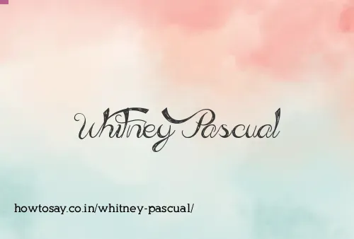 Whitney Pascual