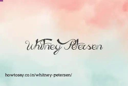 Whitney Petersen