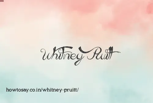 Whitney Pruitt