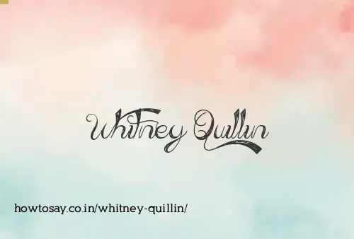 Whitney Quillin