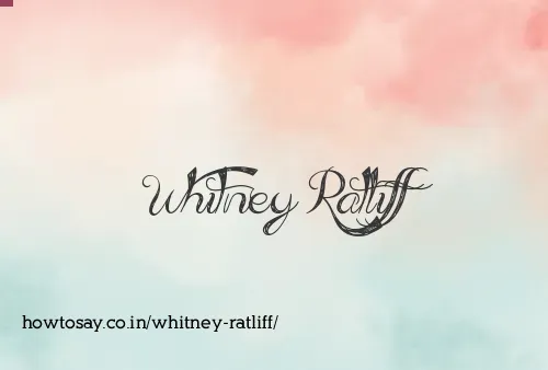 Whitney Ratliff