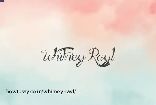 Whitney Rayl