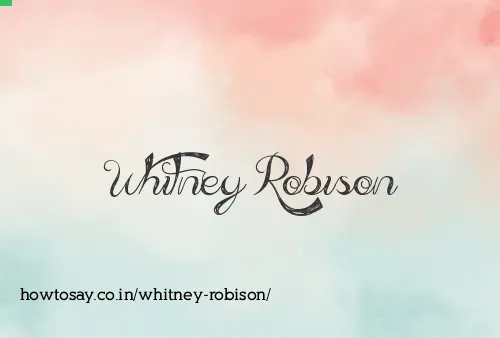 Whitney Robison