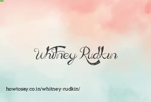 Whitney Rudkin