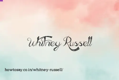 Whitney Russell