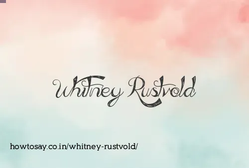 Whitney Rustvold