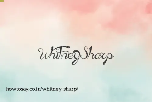 Whitney Sharp