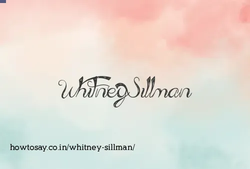 Whitney Sillman