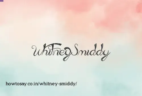 Whitney Smiddy