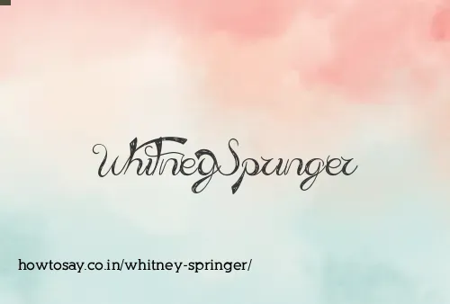 Whitney Springer