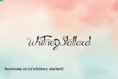 Whitney Stallard