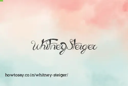 Whitney Steiger