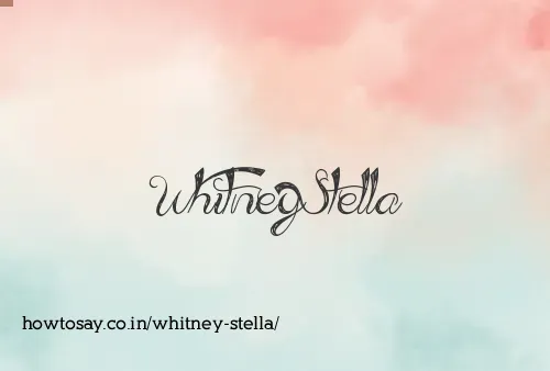 Whitney Stella