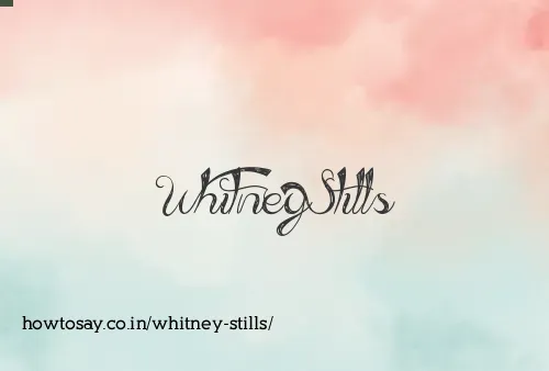 Whitney Stills