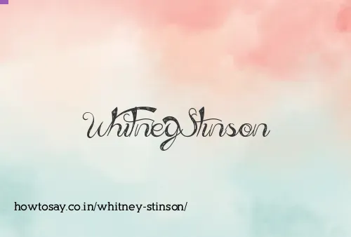 Whitney Stinson