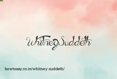 Whitney Suddeth