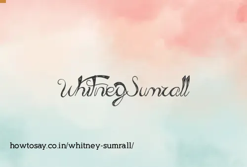 Whitney Sumrall