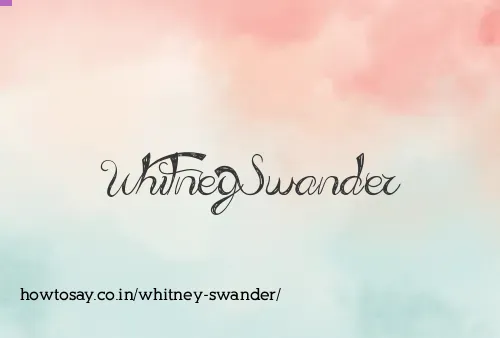 Whitney Swander