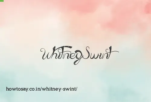 Whitney Swint