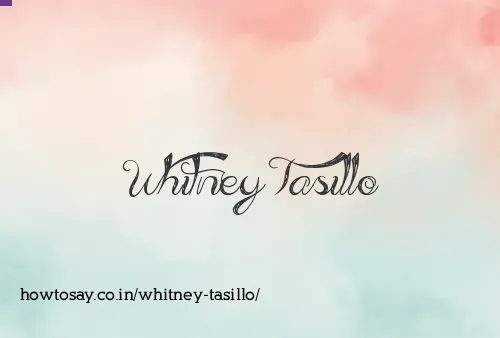Whitney Tasillo