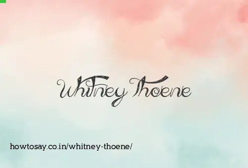 Whitney Thoene