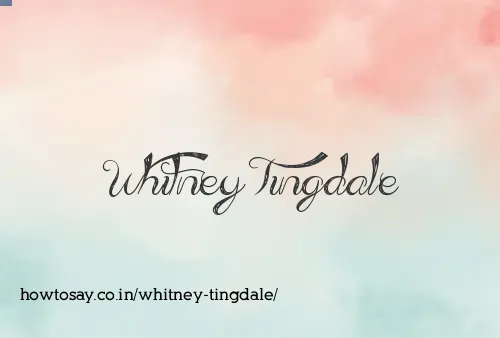 Whitney Tingdale